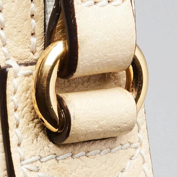 Gucci White Leather Vintage Web Small Ophidia Crossbody Bag - Picture 5 of 12